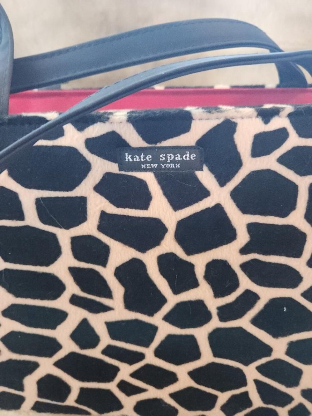 Vintage Kate Spade Giraffe Animal Print Bag Pristine Condition